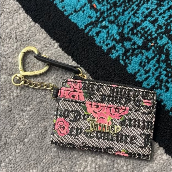 Juicy Couture Black and Pink Tote Bag w/ card case - Picture 6 of 6